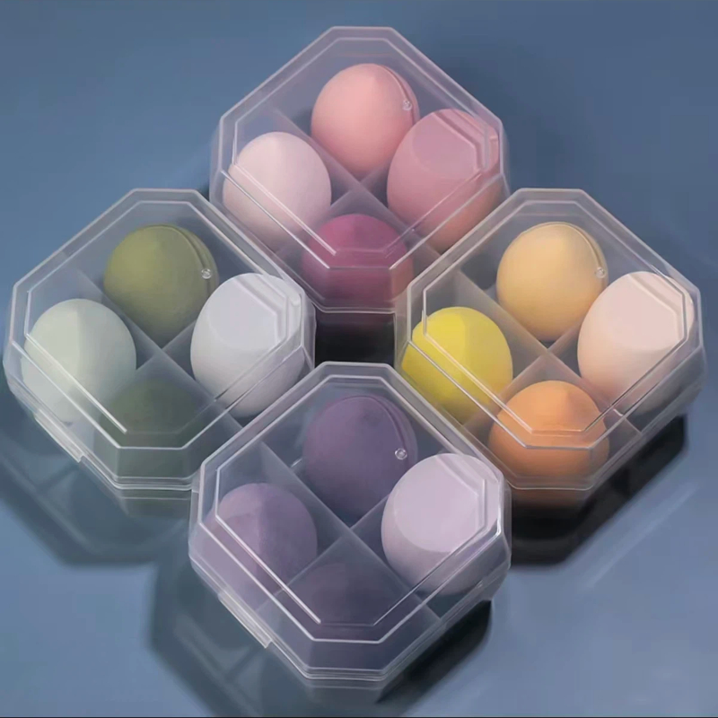 【三盒9个】干湿两用超软服帖不易吃粉盒装美妆蛋定妆粉扑