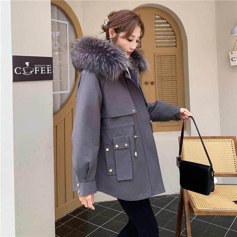 冬季大漂亮75长度加厚时尚派克服