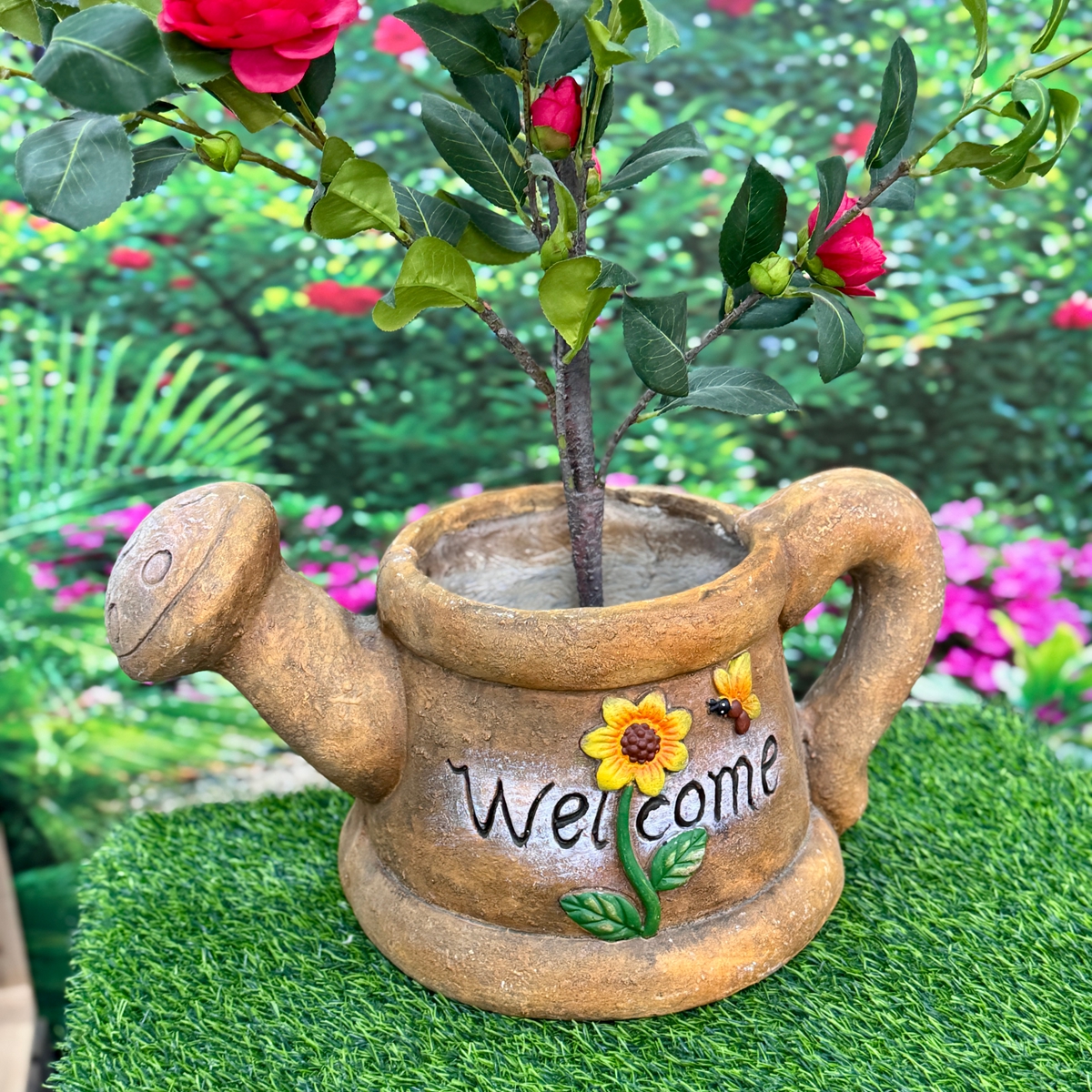 仿真大号水壶花盆创意花盆户外花园庭院雕塑小品装饰