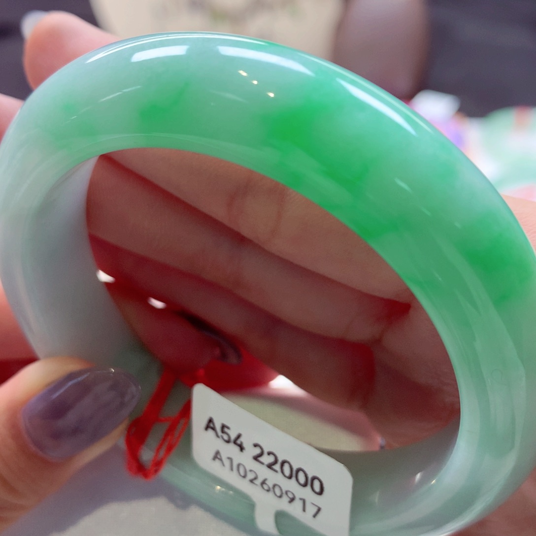 翡翠手镯未镶嵌正圈33（10号）