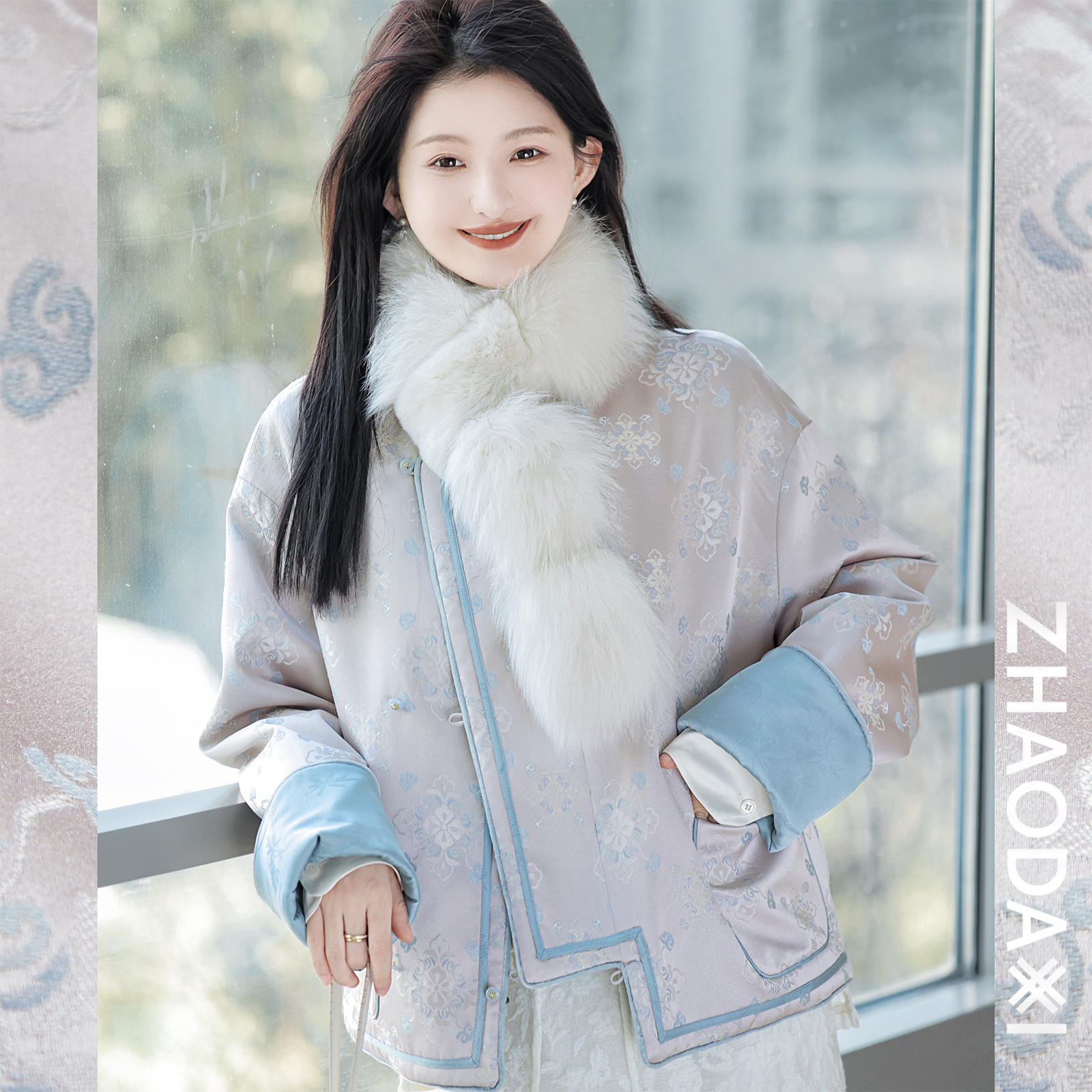 【赵大喜】髙端线 蓝气泡国风蚕丝服 | 100真si填充 双面双穿