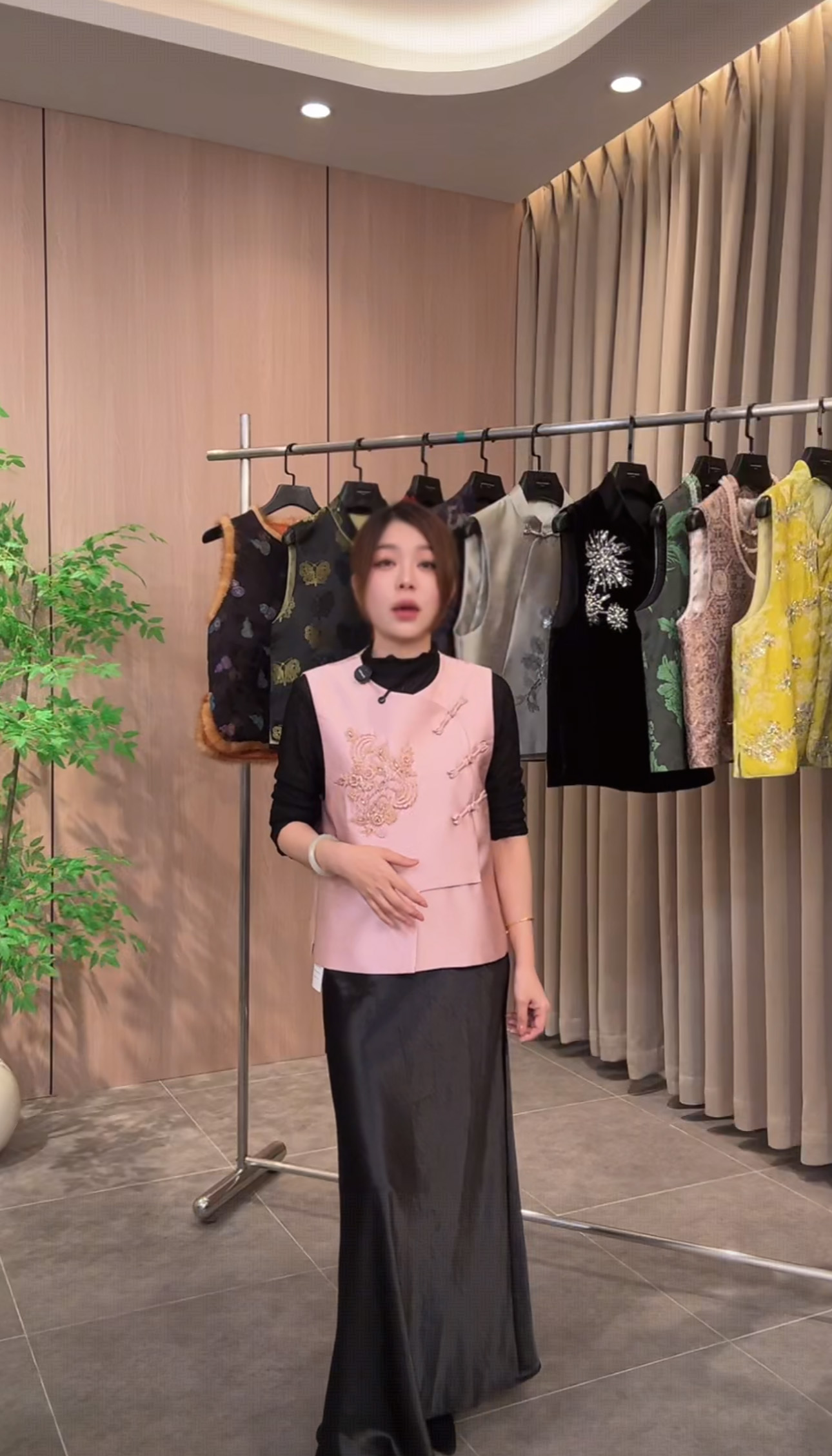 H宽松型修身型常规款厚款马夹网红双层服装上衣