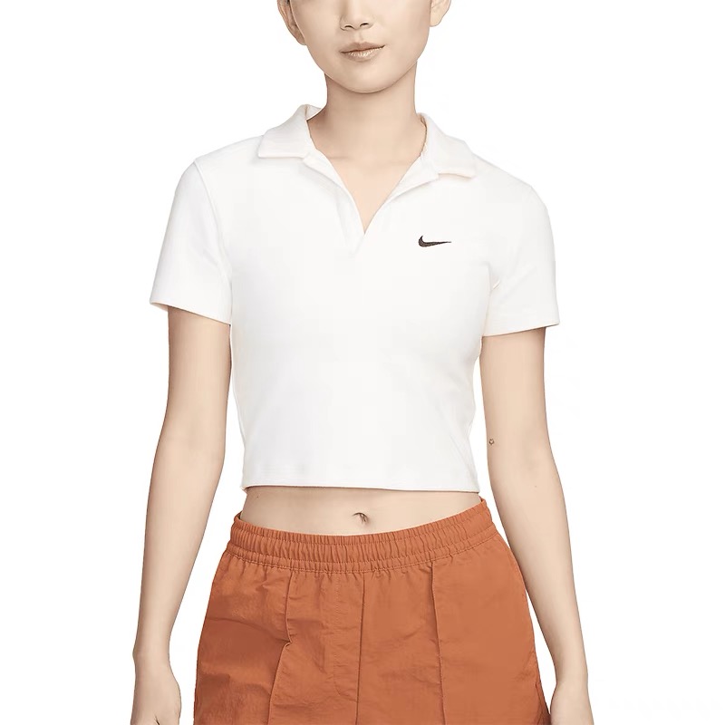 【滔搏联动】耐克女子AS W NSW ESSNTL SS POLO CRP短袖DV7885-133