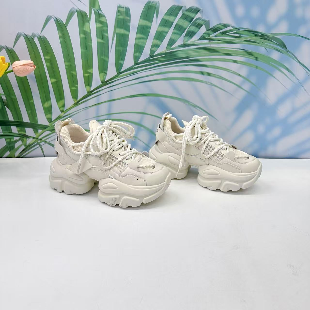 小强家女鞋  爆款网面透气老爹鞋（C323-36-1）（6631-95069038-222）