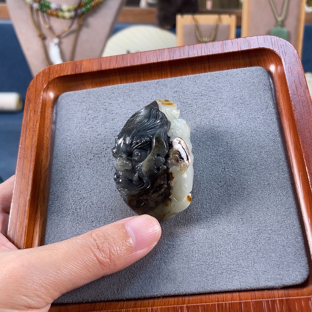 和田玉未镶嵌吊坠(不含链)