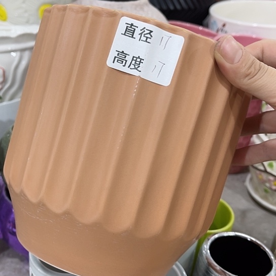 多肉绿植陶瓷花盆9.9包邮，有孔