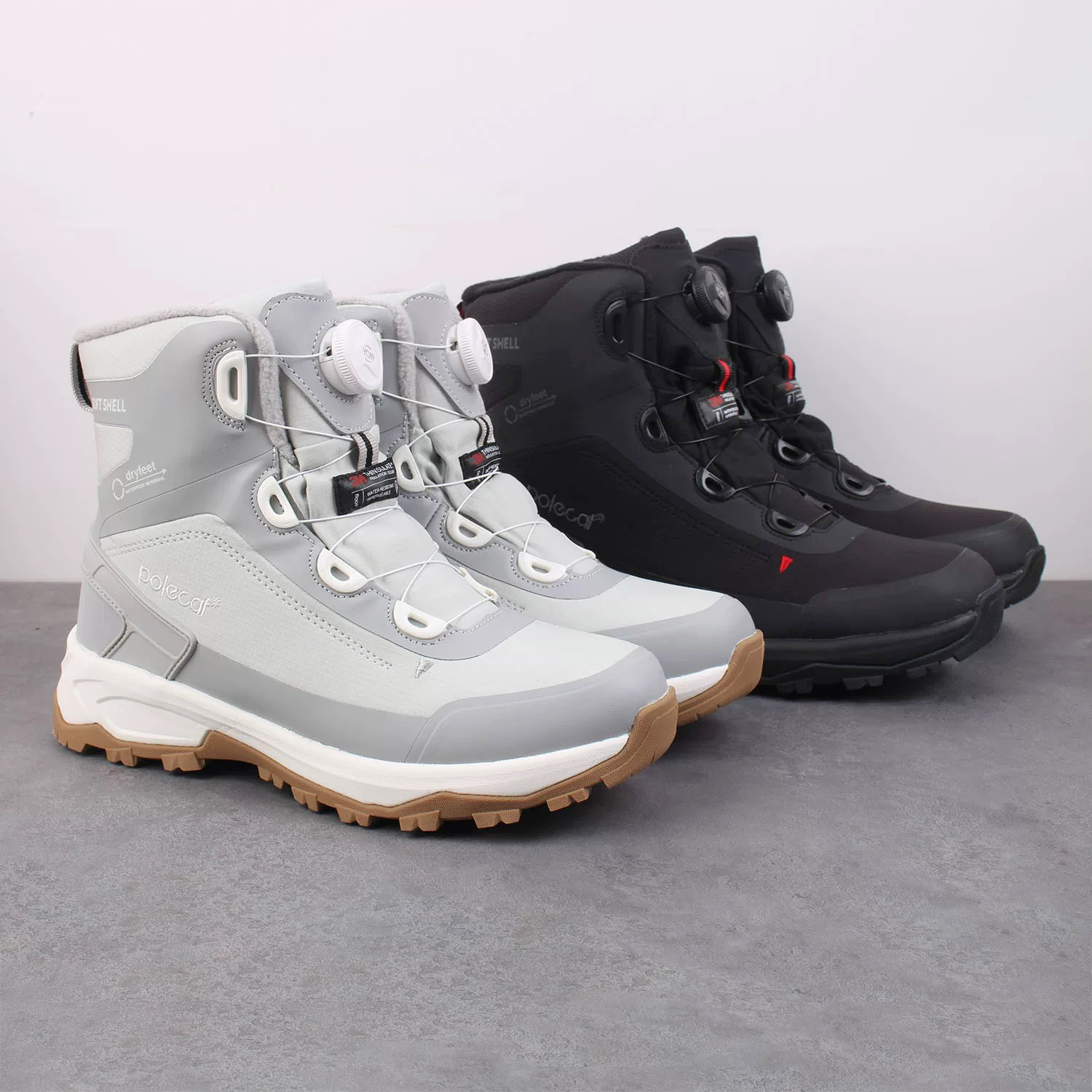 抗寒-30度加厚保暖户外雪地靴新雪丽热棉靴高帮棉鞋冰面防滑防水