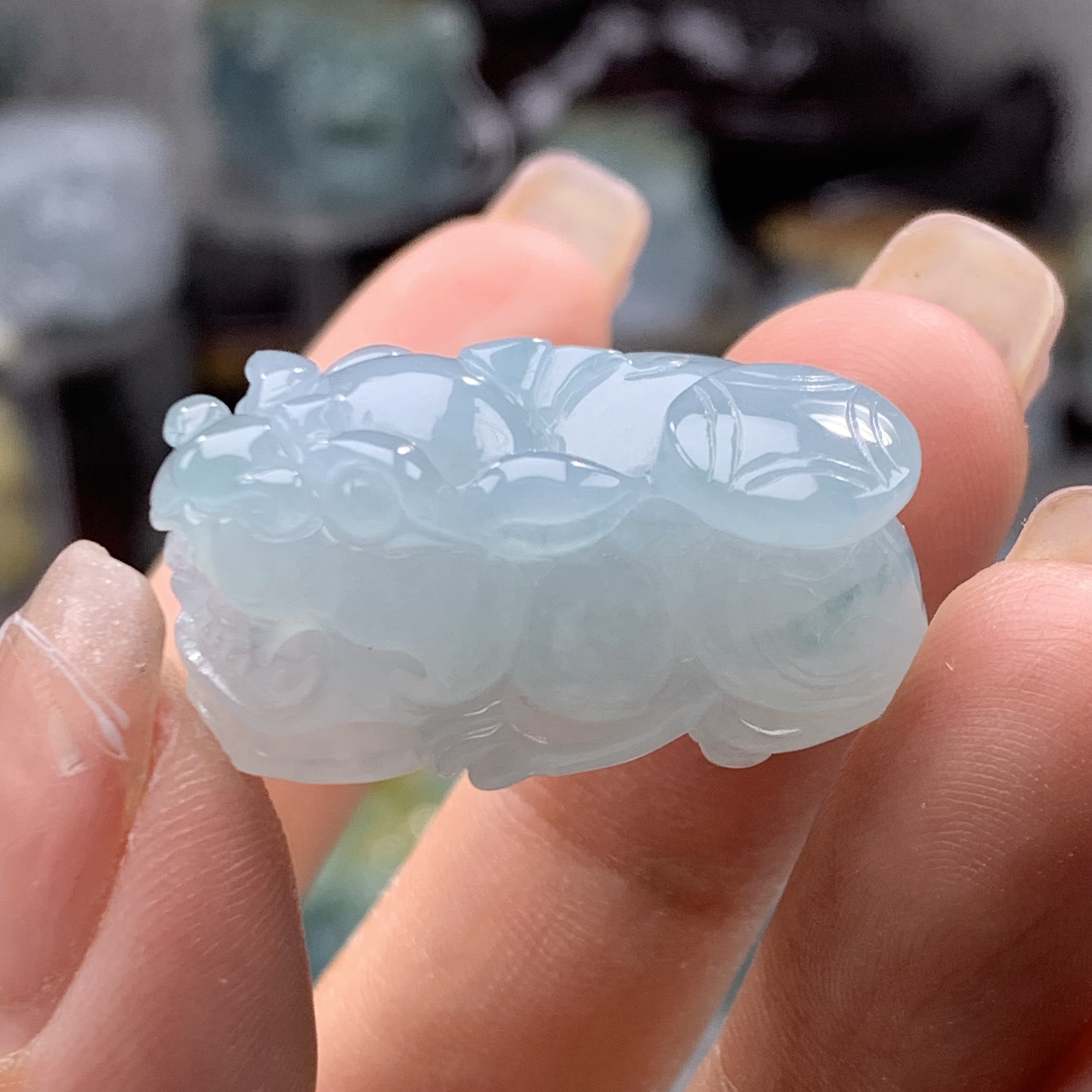 天然缅甸翡翠貔貅吊坠玉石翡翠皮球挂件男女款皮休玉坠A货正品