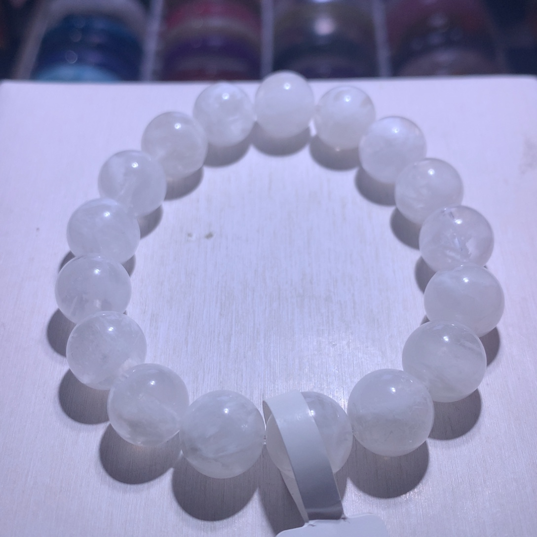手串银S925镶嵌水晶雪花幽灵12.7m
