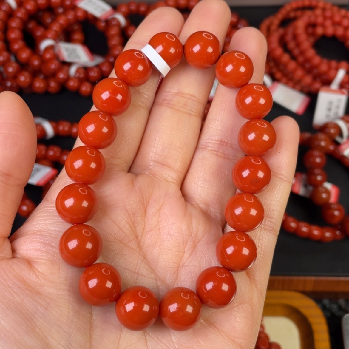 【闪购商品】未镶嵌南红玛瑙手链用****3满肉满色花