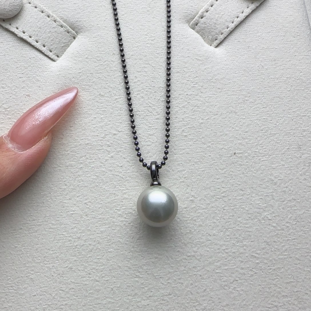 海水珍珠颈饰银S925镶嵌