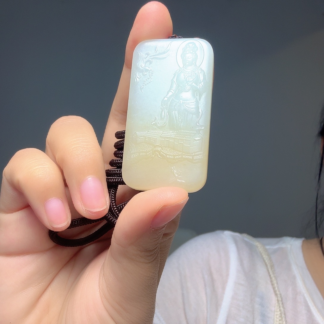 道***道和田玉（糖玉）未镶嵌颈饰