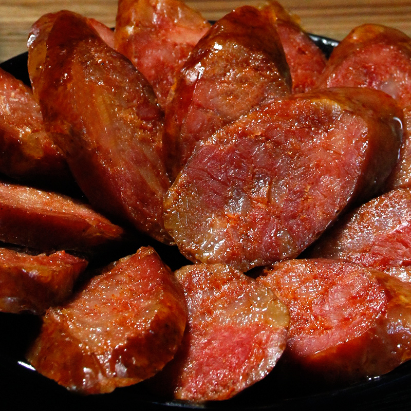 【倩妹烟熏香肠】四川麻辣香肠川渝风味工艺腊香十足麻辣柏树枝烟熏