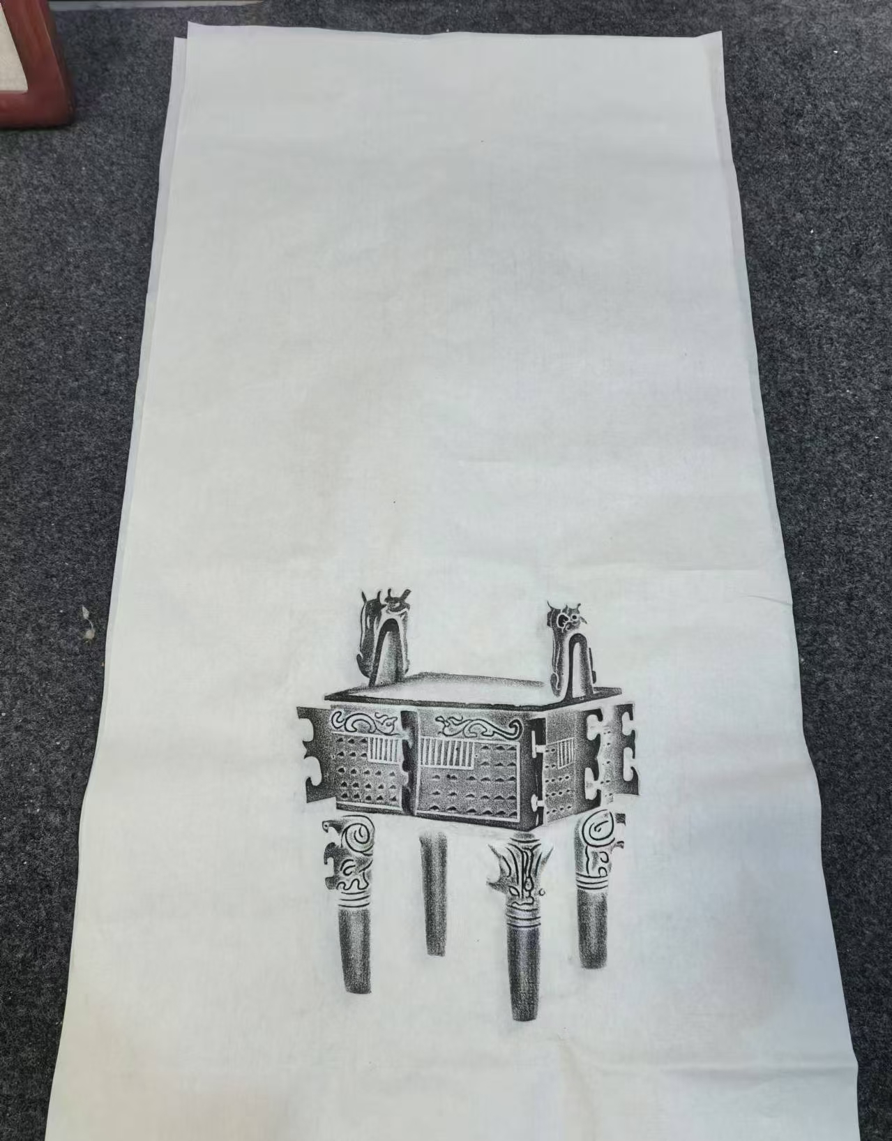 青铜器全形拓鼎拓片