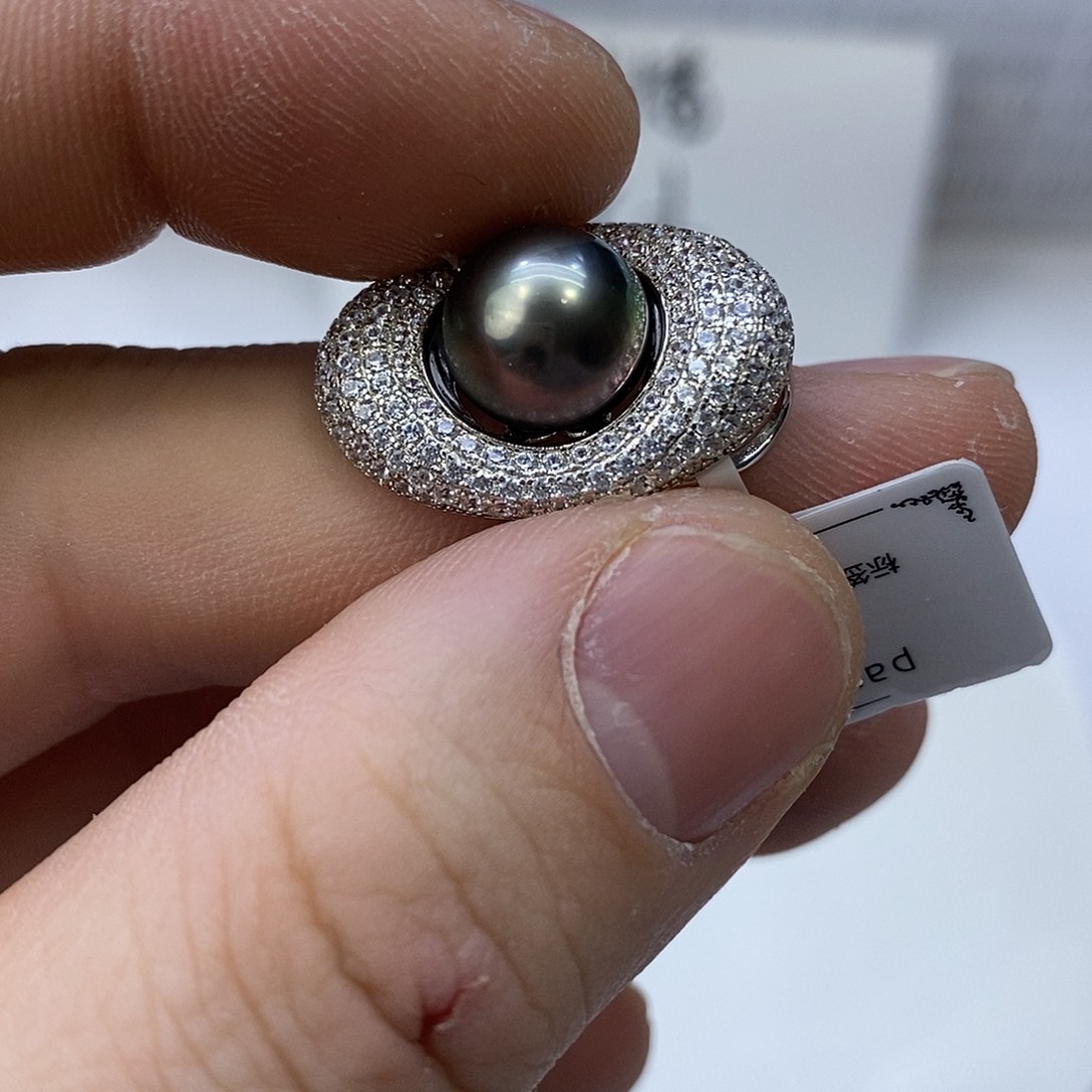 银S925镶嵌颈饰海水珍珠