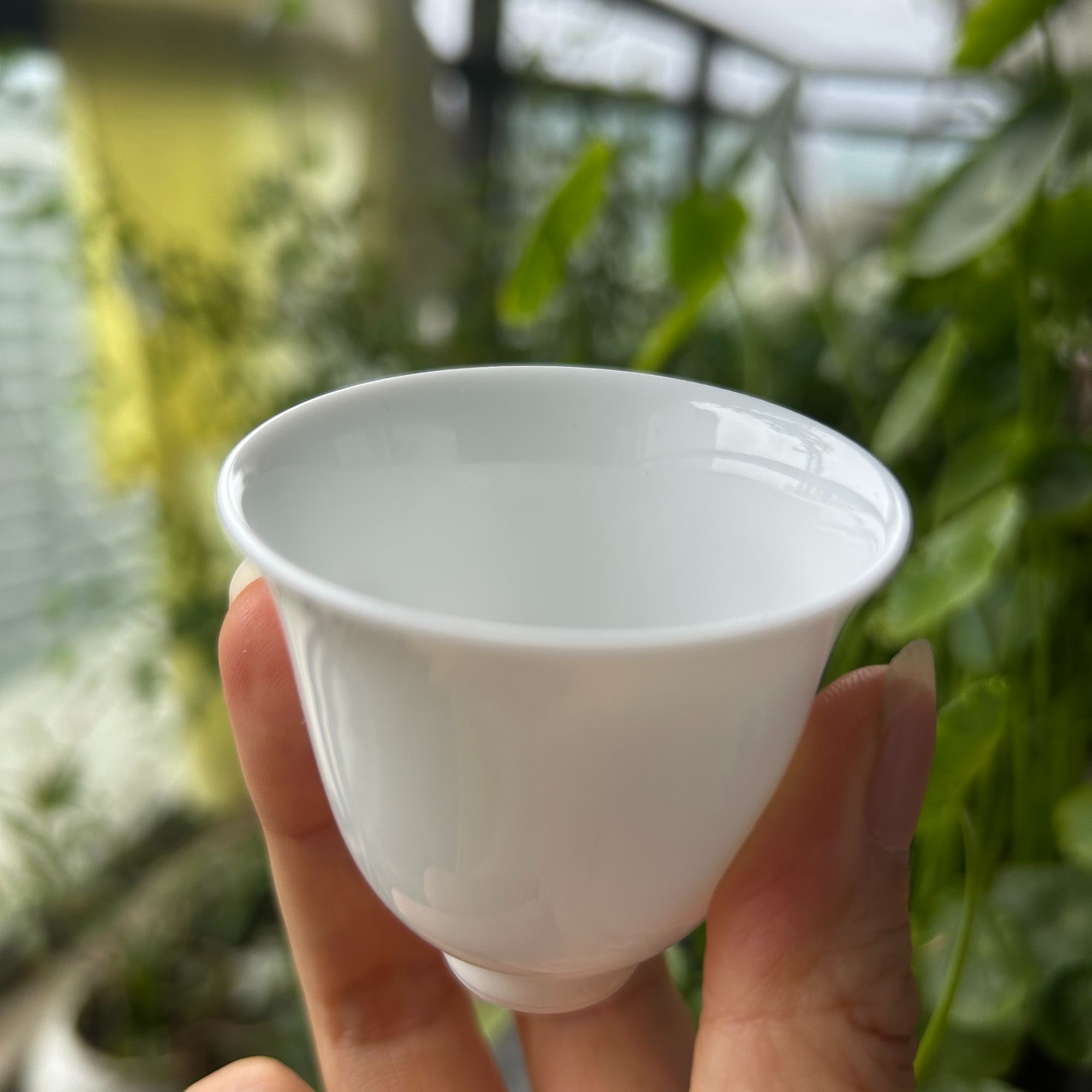 <铜拾社>白瓷功夫茶杯陶瓷小茶杯家用品茗待客专用杯
