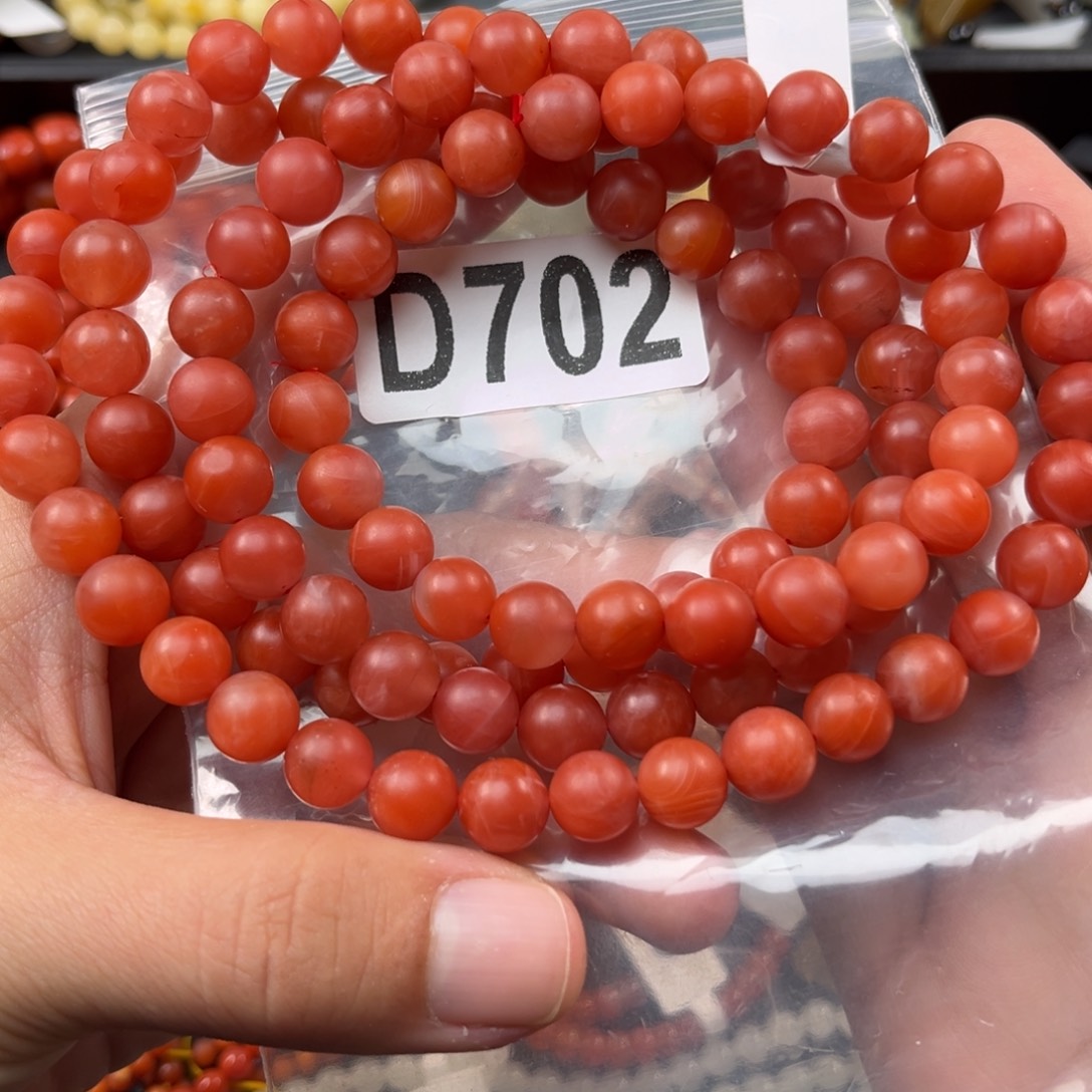 南红玛瑙未镶嵌珠宝奇石9mm+