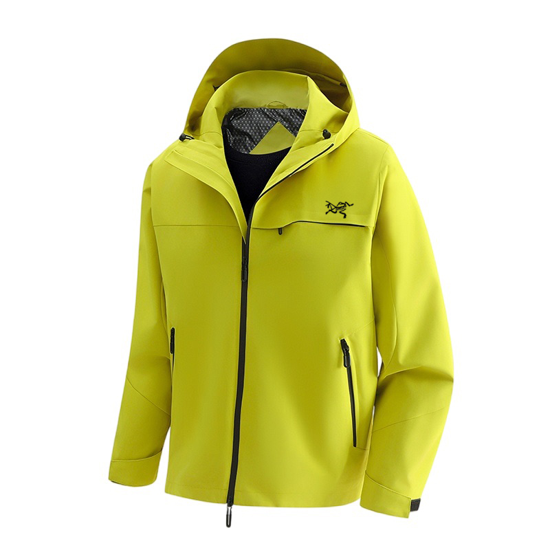 [奥莱撤柜】男女同款可拆卸羽绒内胆情侣防风防水三合一纯色冲锋衣