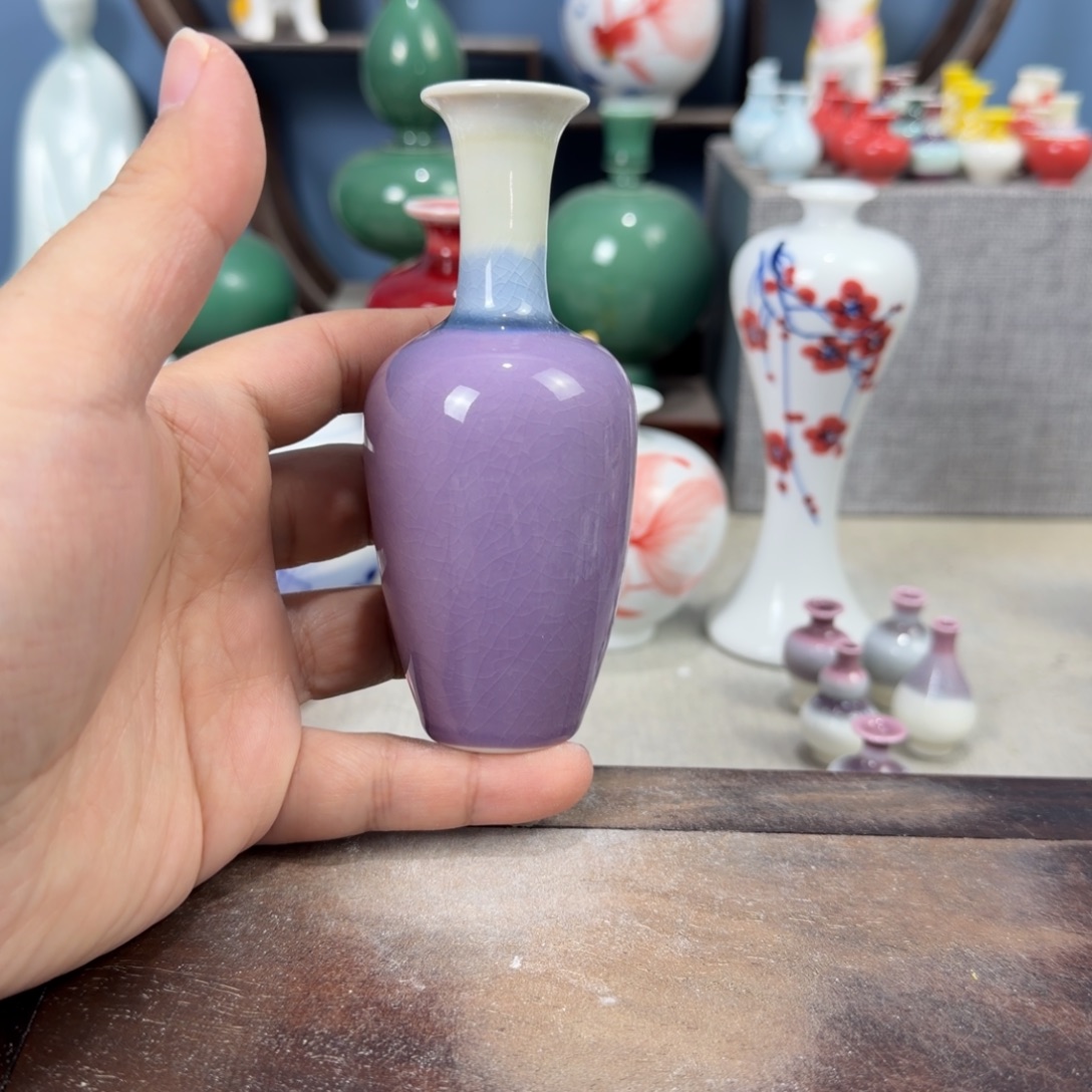 陶瓷手工小花器摆件