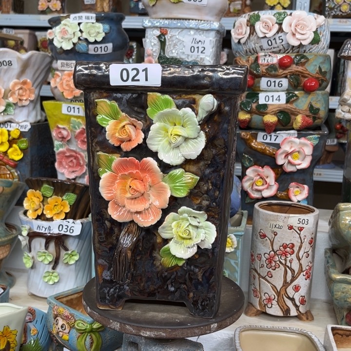 紫砂花盆粗陶材质多肉花盆