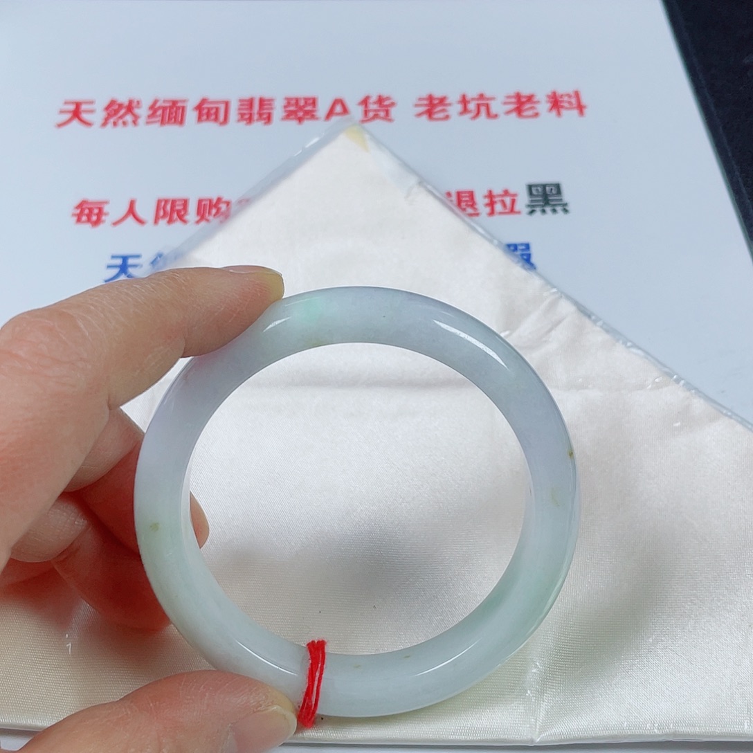 翡翠未镶嵌手镯天然翡翠手镯58.7