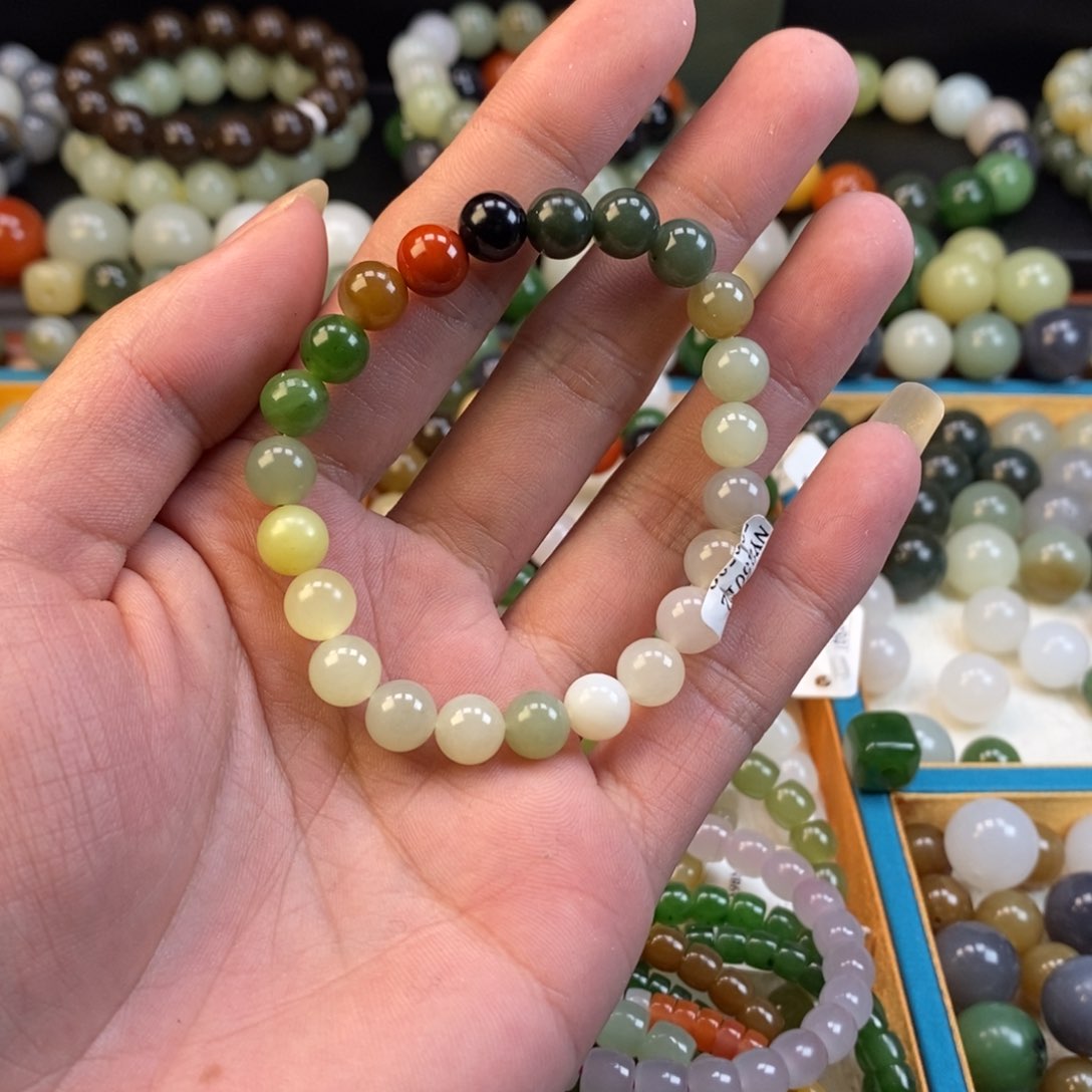 和田玉手串未镶嵌卡8福利多宝