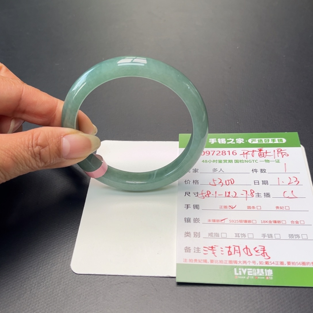 翡翠手镯未镶嵌多人
