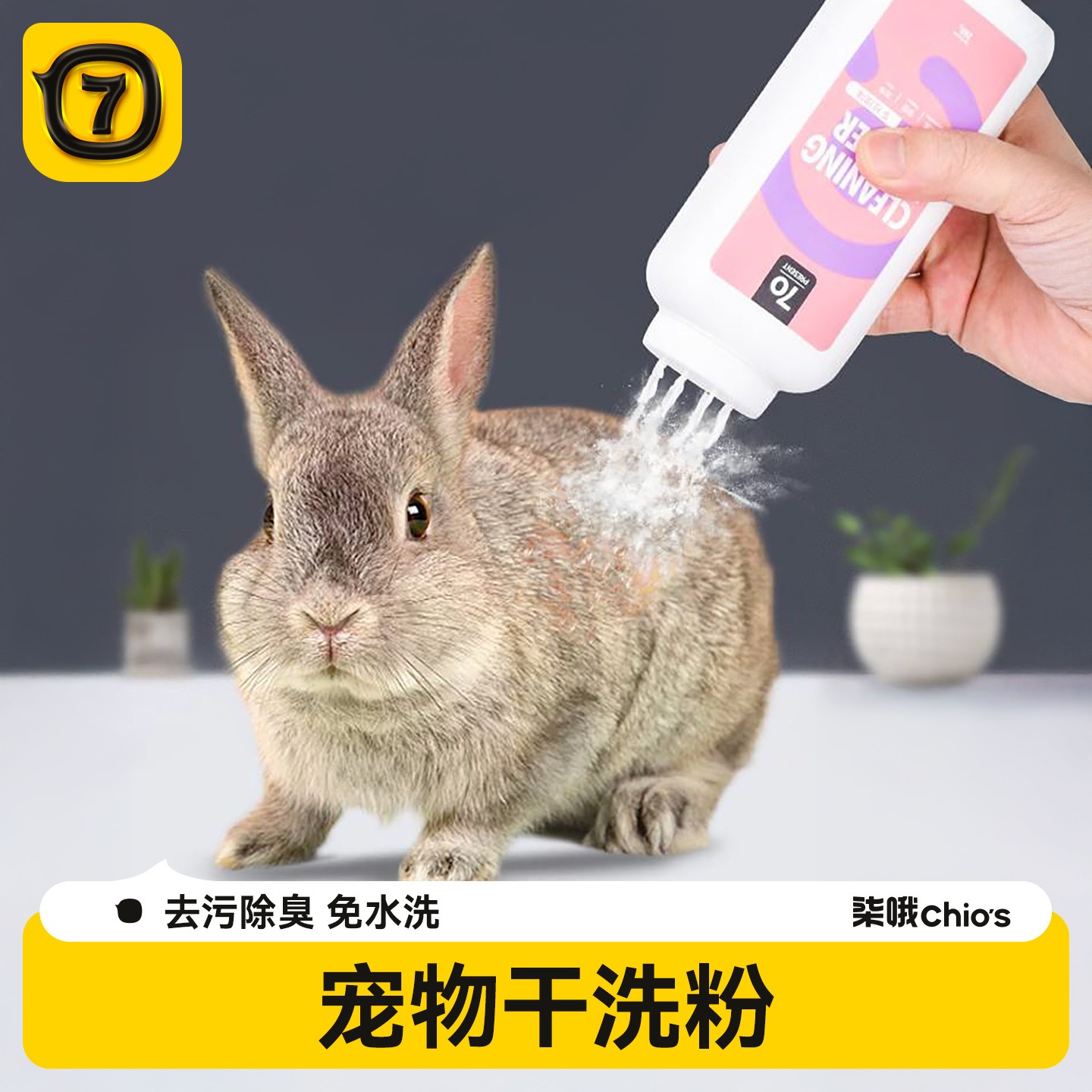 兔子干洗粉免水洗宠物仓鼠除臭去味清洁洗澡用品荷兰猪小宠沐浴露