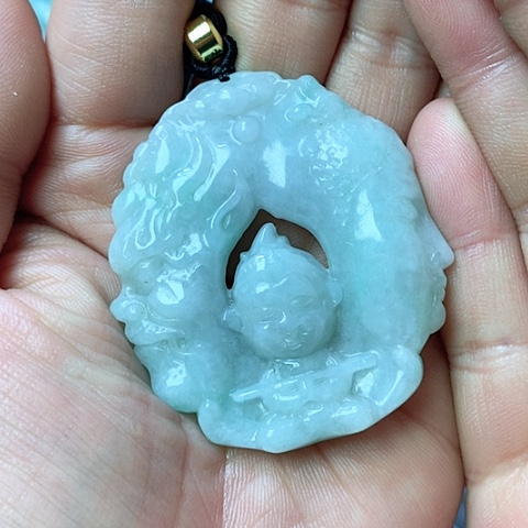 翡翠颈饰未镶嵌天然缅甸翡翠a货