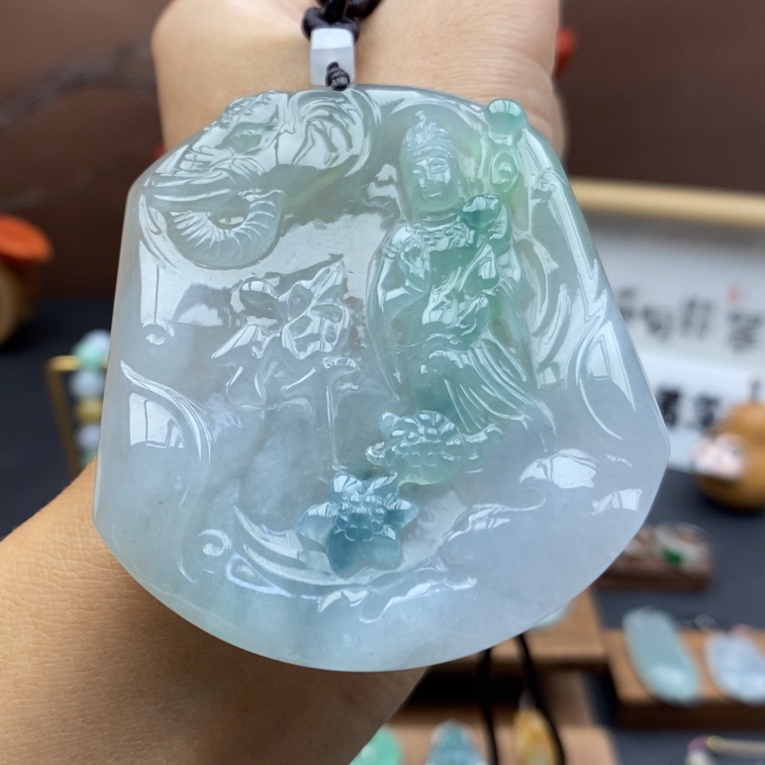 【闪购商品】颈饰未镶嵌翡翠57（普贤龙蛇）