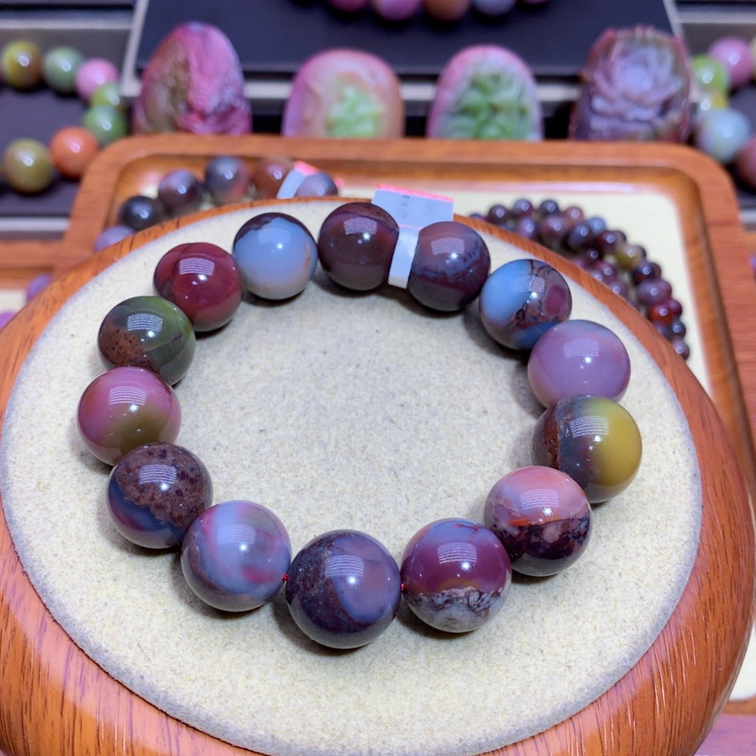 玛瑙手链未镶嵌摇****头盐源