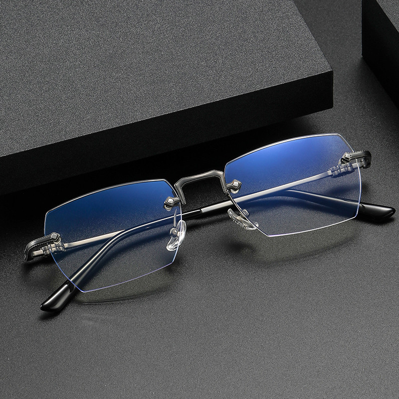 【特惠无框10副】钛架无框眼镜厂家直销批发网红商务款式可混批