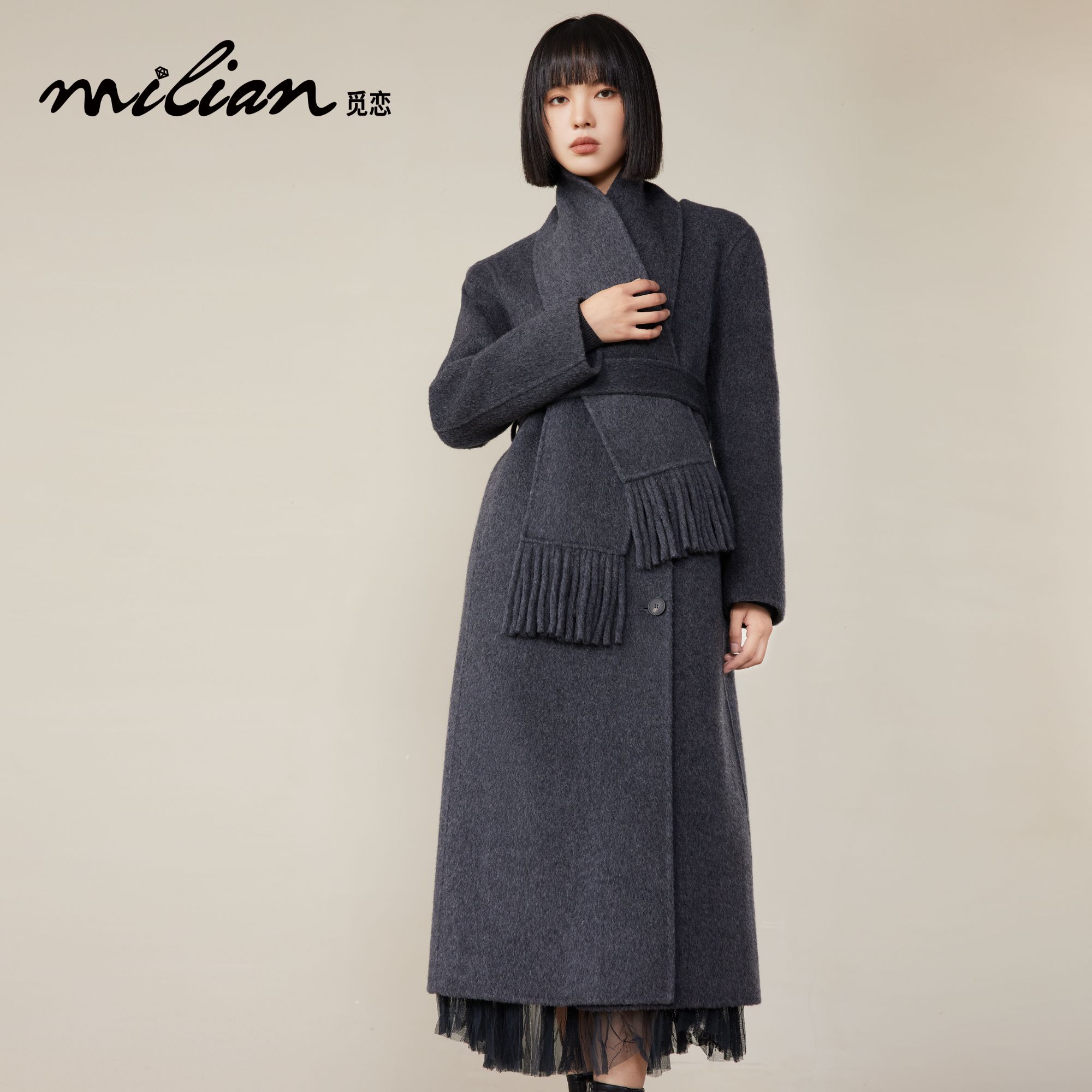 【冬尼大衣】milian品牌女装线下实体冬款大衣保暖舒适高端时尚休闲