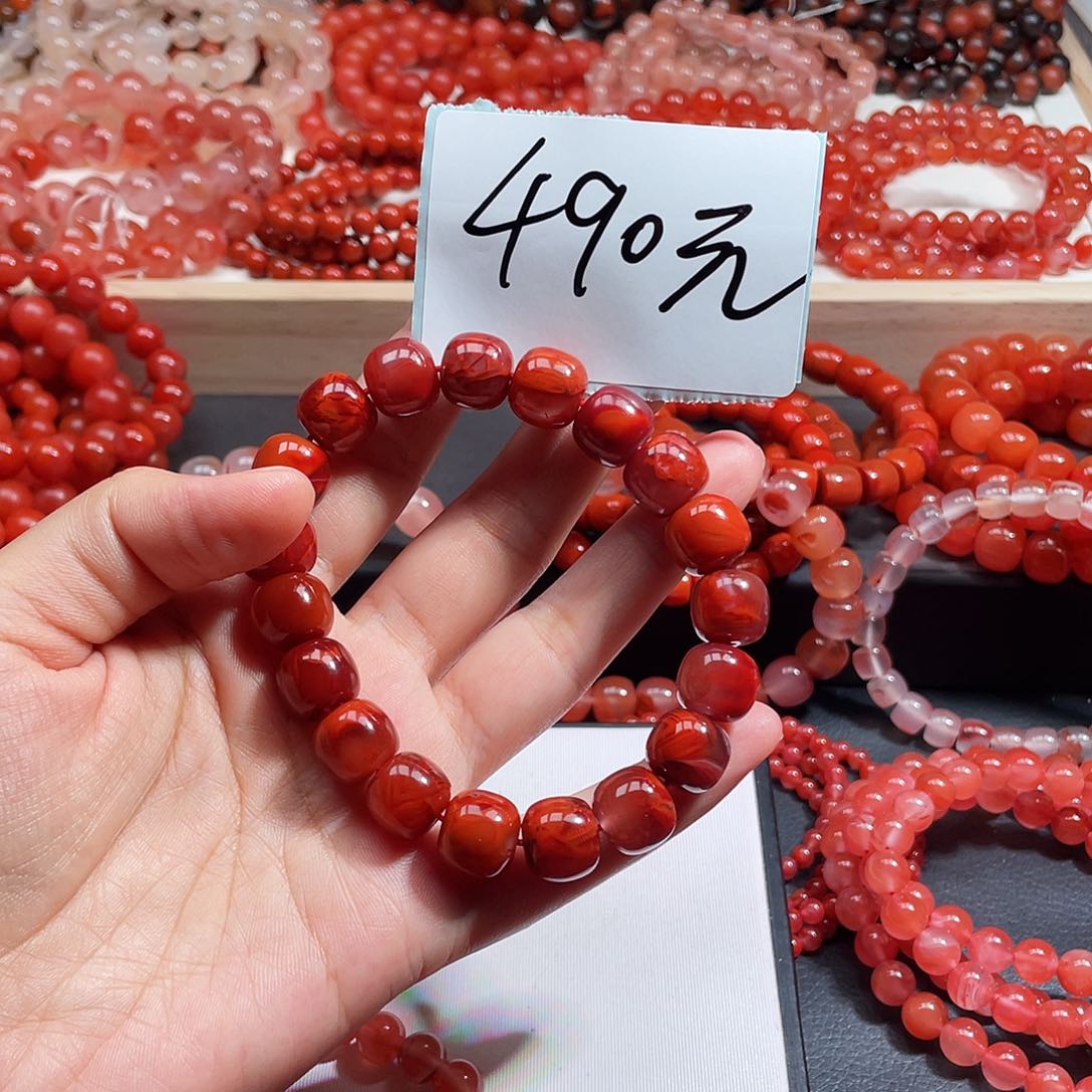 弈***手链未镶嵌南红玛瑙