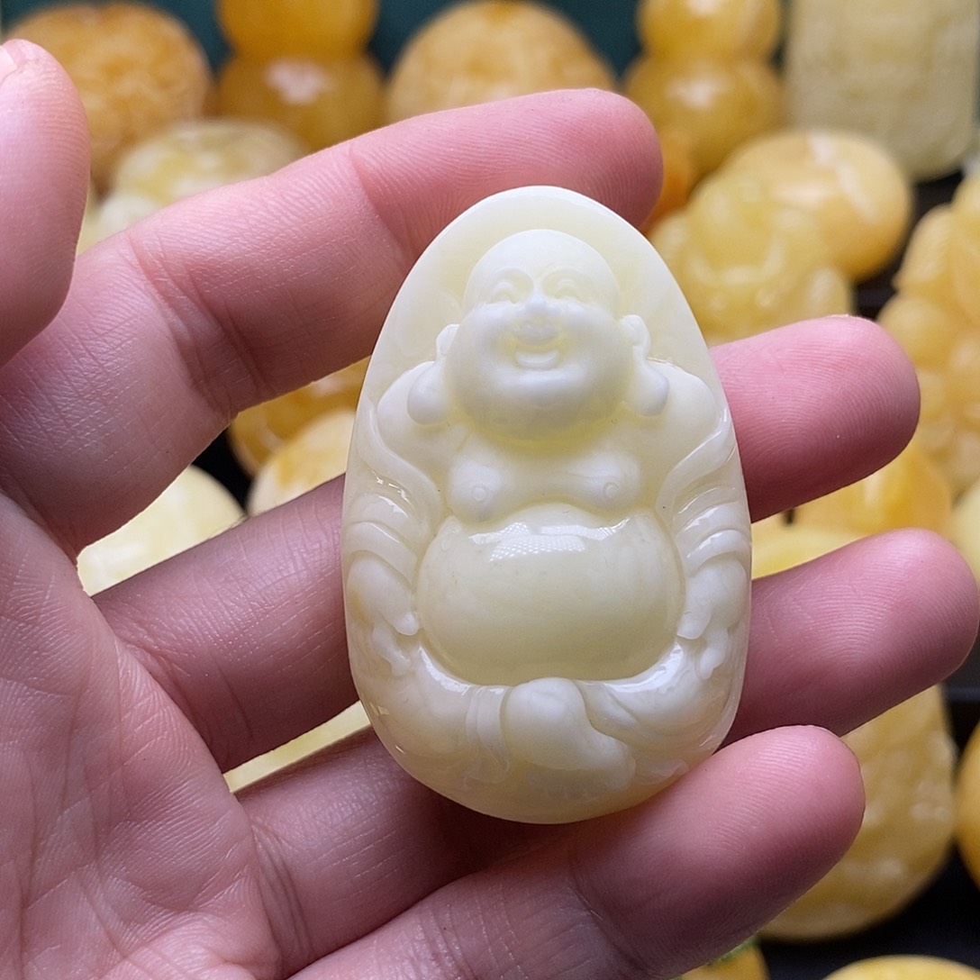 琥珀颈饰未镶嵌琥珀蜜蜡吊坠