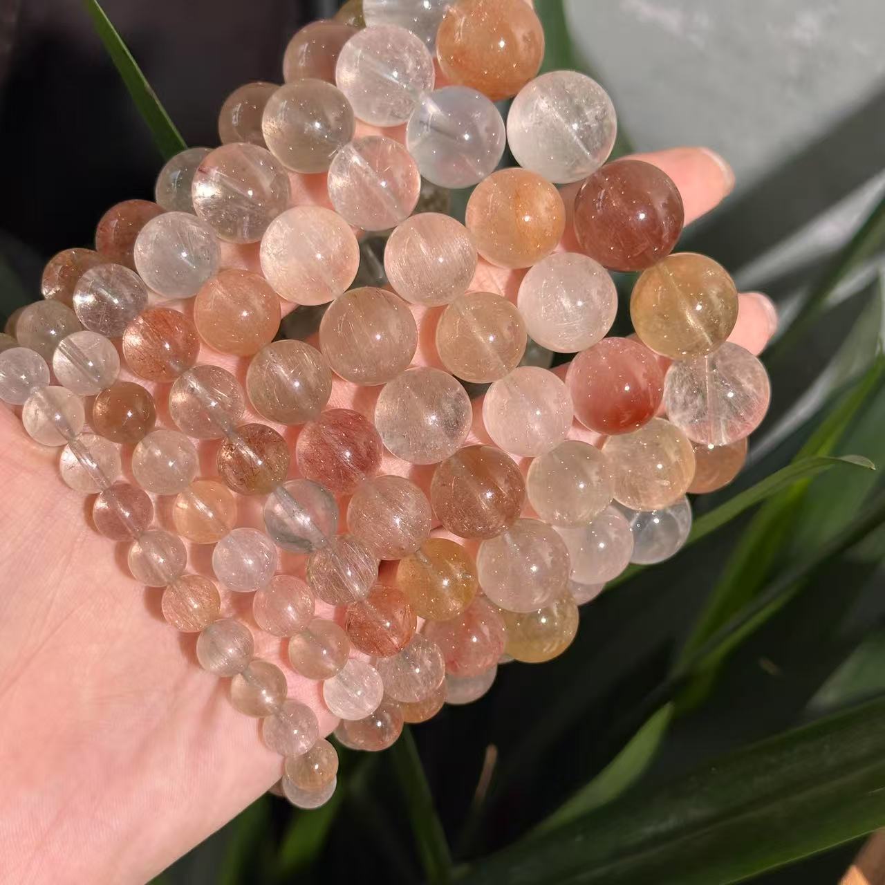 T156 天然彩兔毛手串 多样性发其一