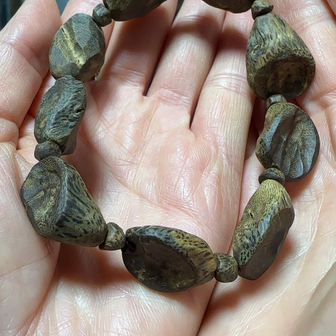 沉香手串大*龙绿奇楠沉香沉水树丁随型单圈15克多样性