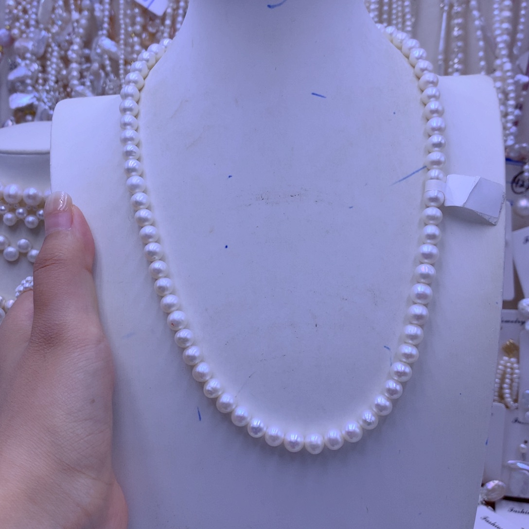 淡水珍珠合金颈饰