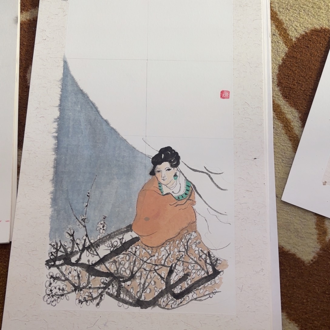 国画30-50卡纸作品艺
