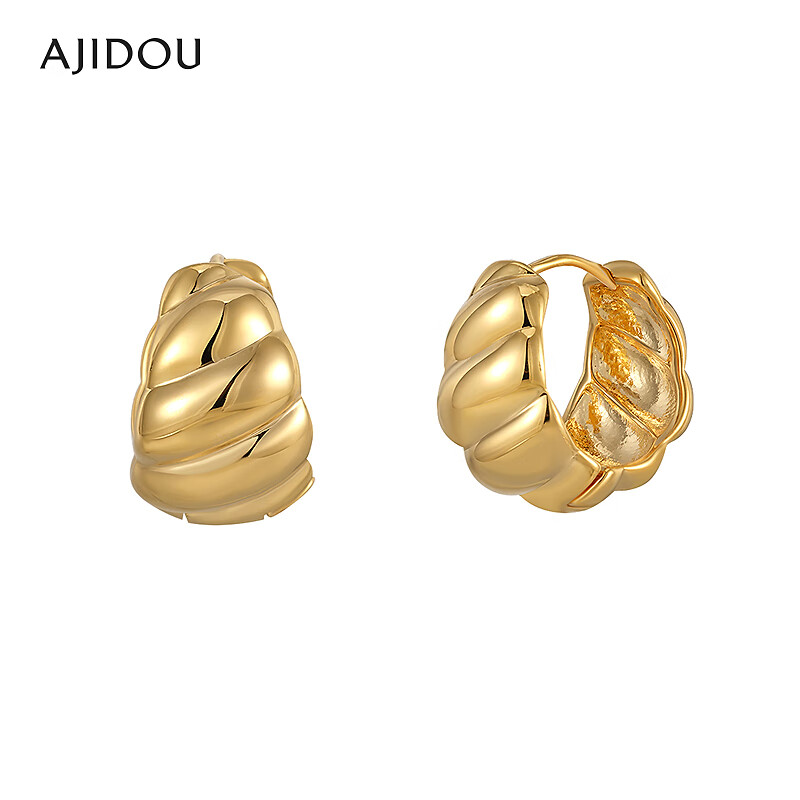 合金无非金属耳饰 AJIDOU阿吉豆时尚欧美风金属耳环【GM】