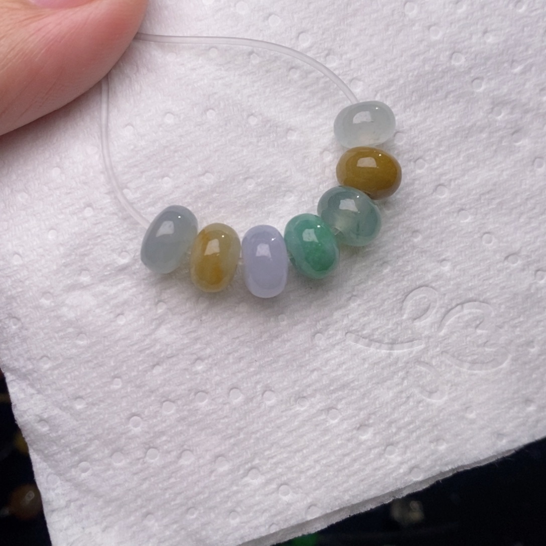 定制翡翠未镶嵌七彩鼓猪