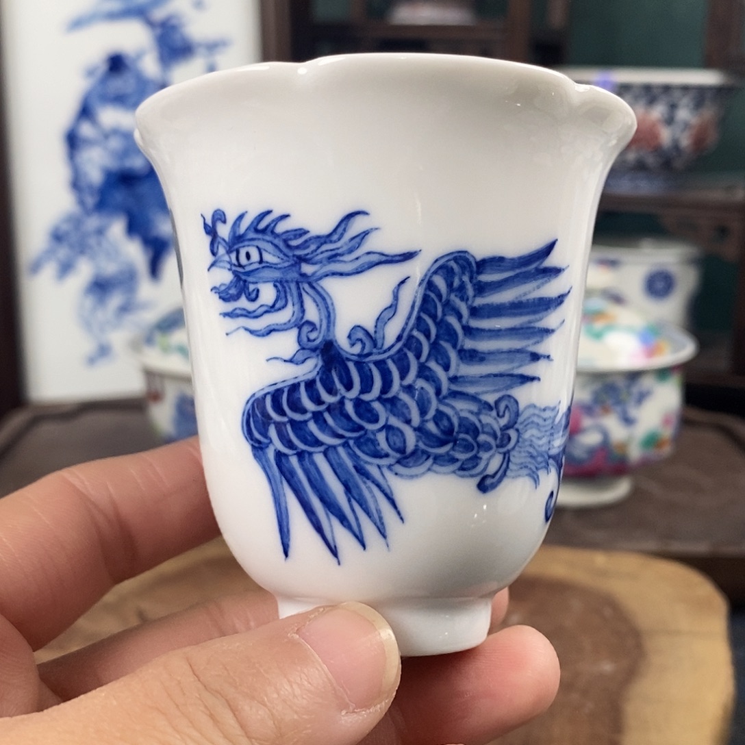 瓷片景德镇手绘青花茶器116