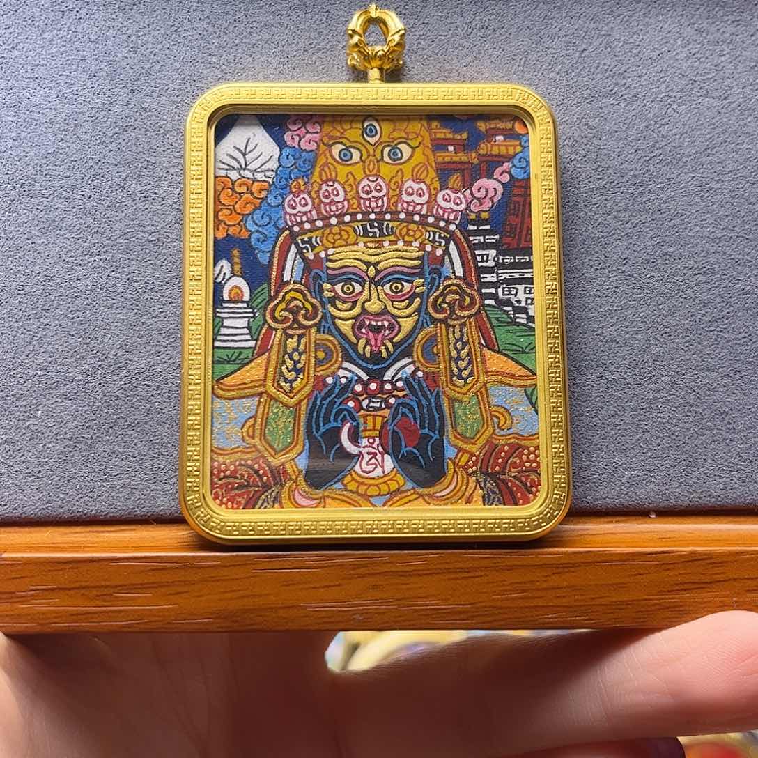 吊坠观南唐卡非遗传承