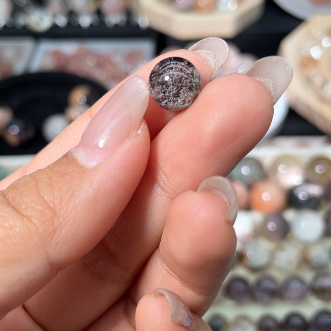 紫幽灵圆珠9.8mm未镶嵌水晶