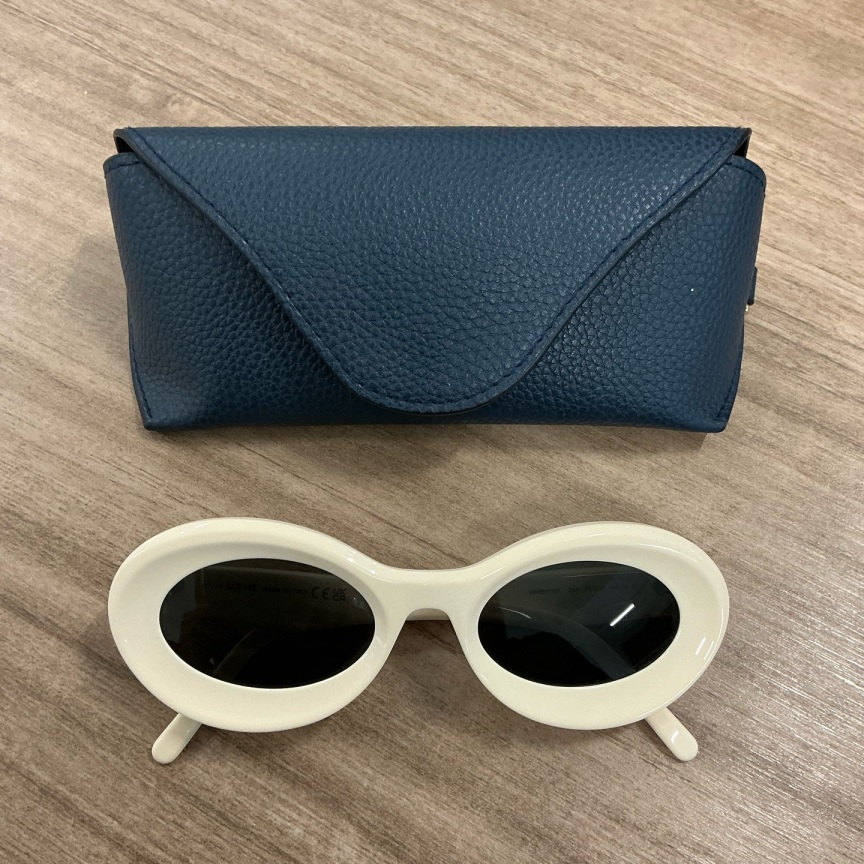 未使用 LOEWE/罗意威 （pm）CURVY椭圆形墨镜 全新原盒/2690