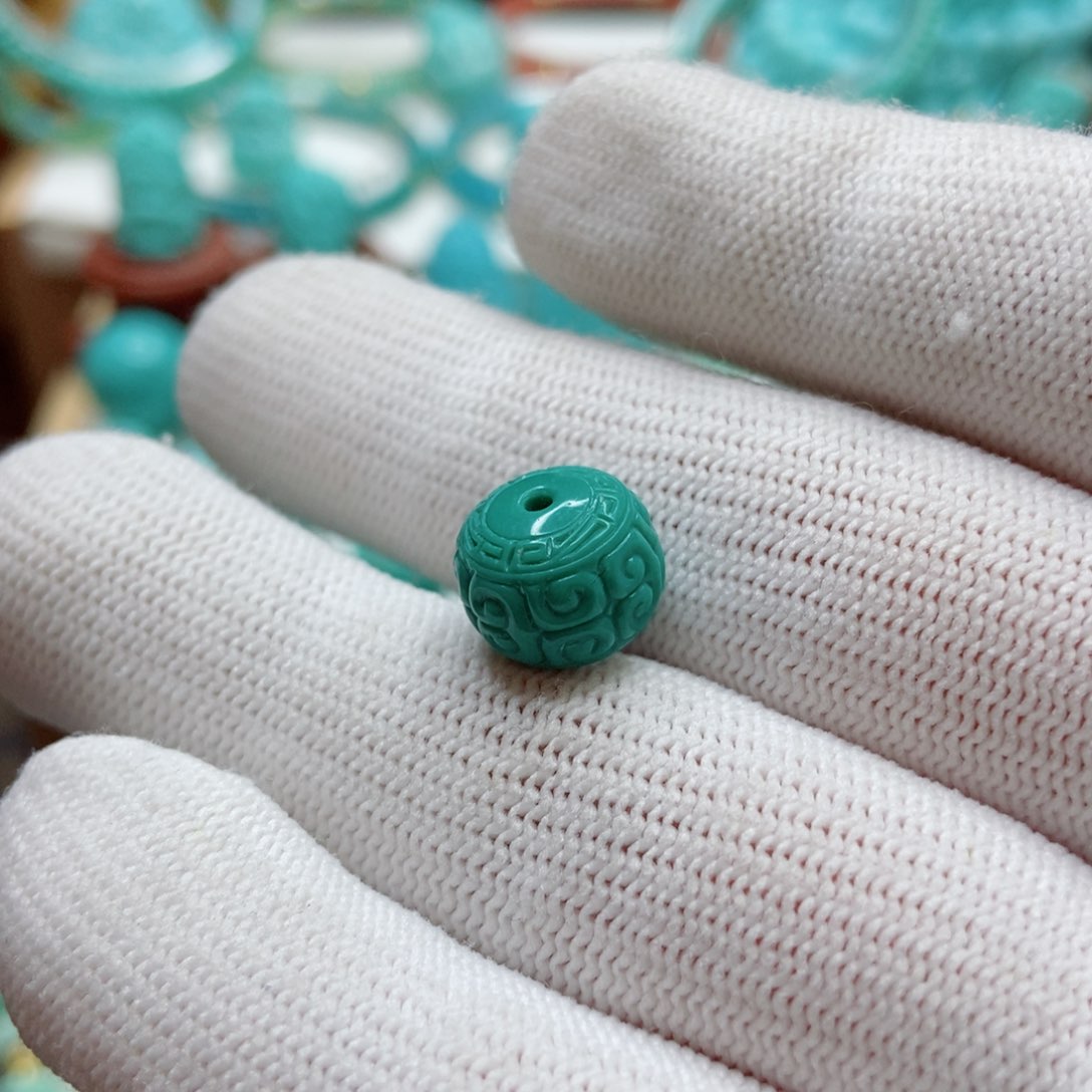 绿松石珠子未镶嵌孙*圣