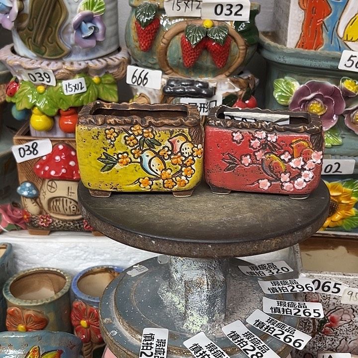 粗陶材质多肉花盆