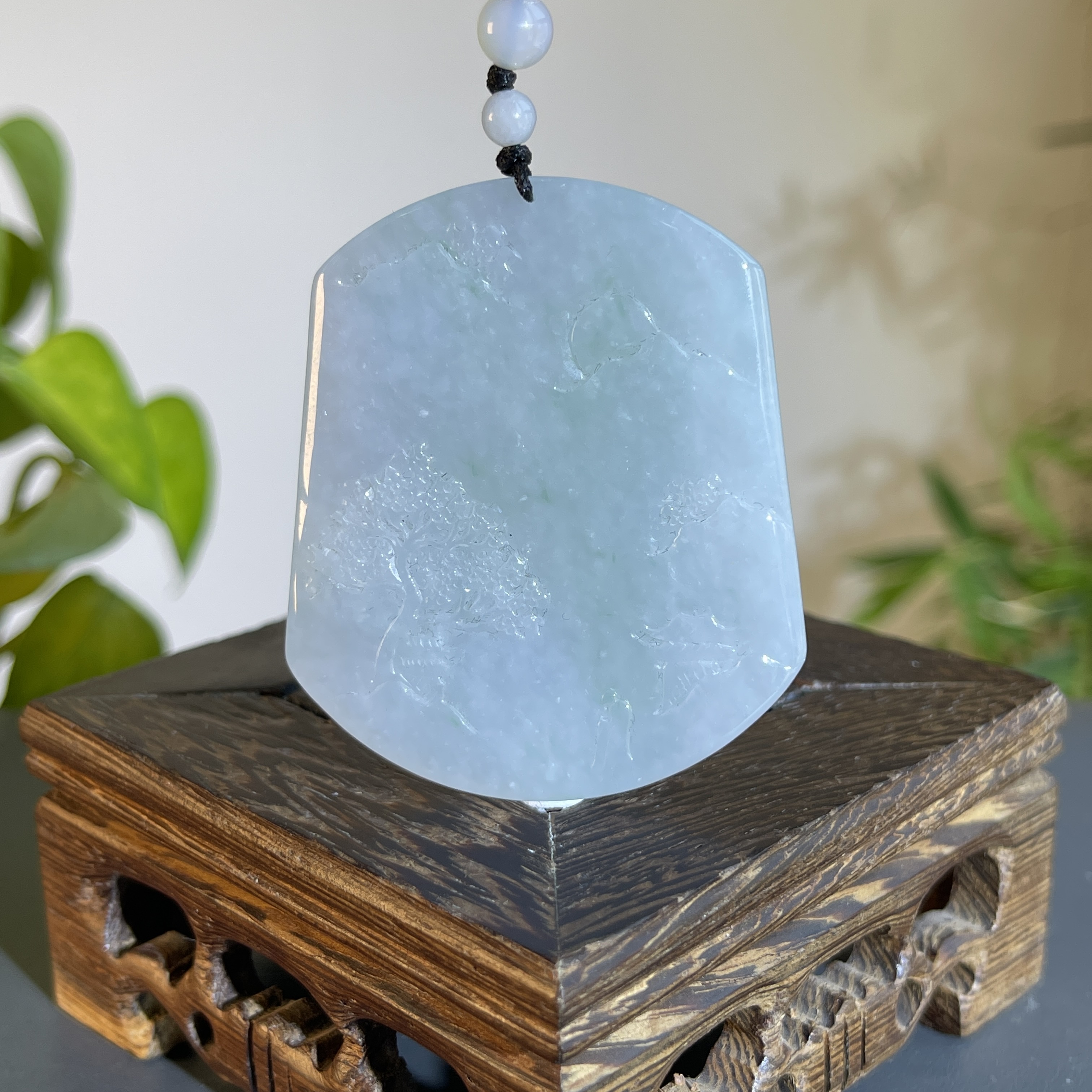 JTW24-62 天然缅甸A货翡翠 山水牌