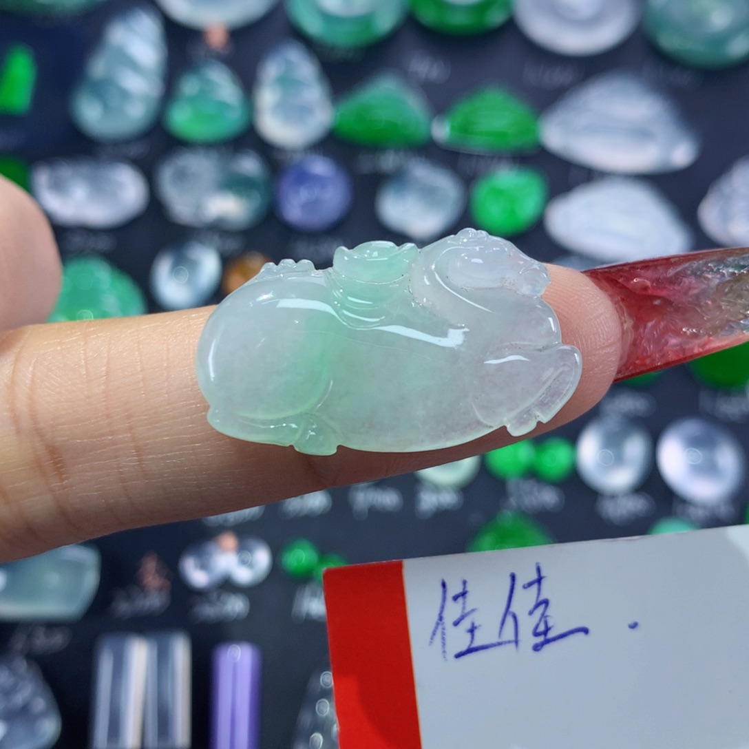 翡翠颈饰未镶嵌纯天然缅甸翡翠A货