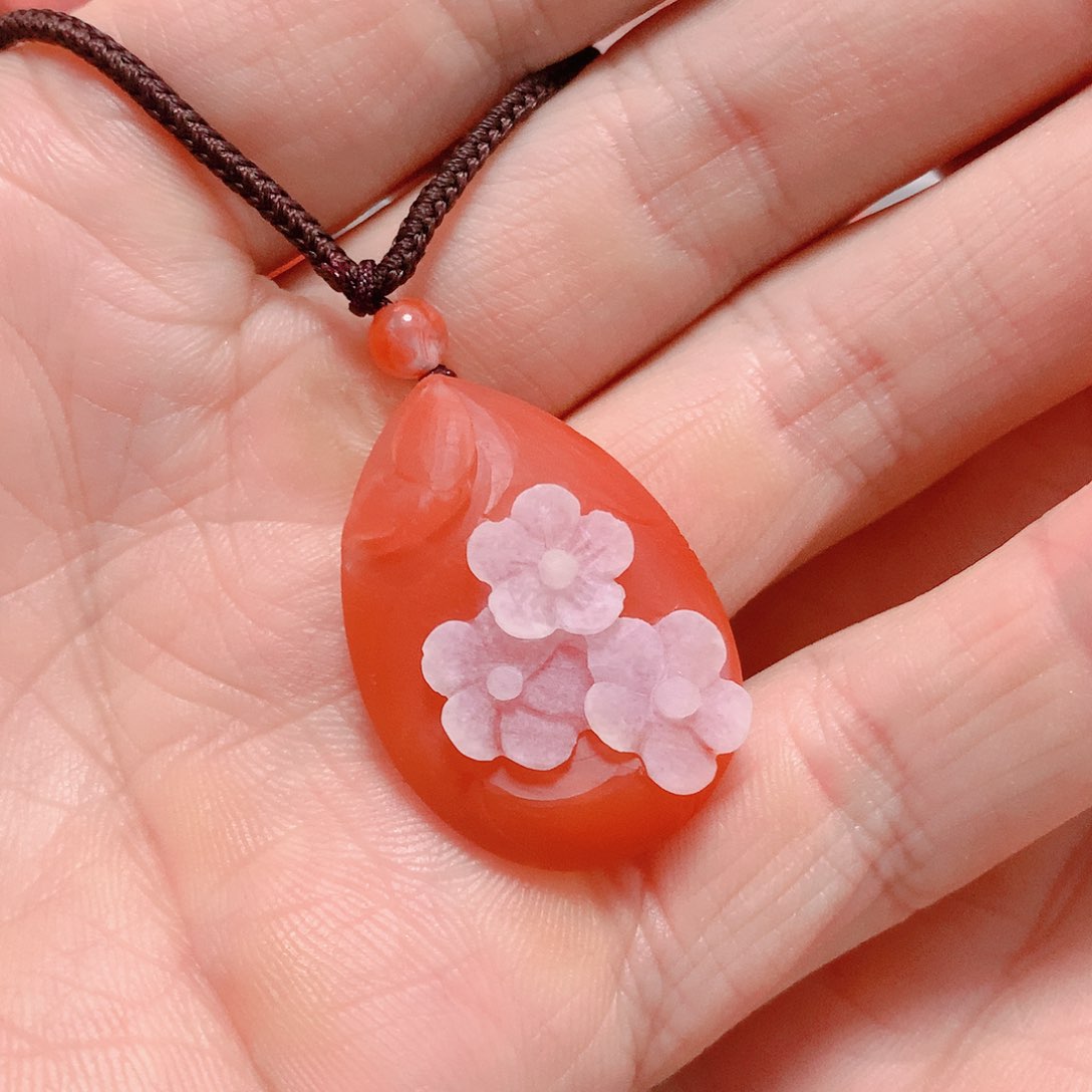 南红玛瑙吊坠(不含链)未镶嵌